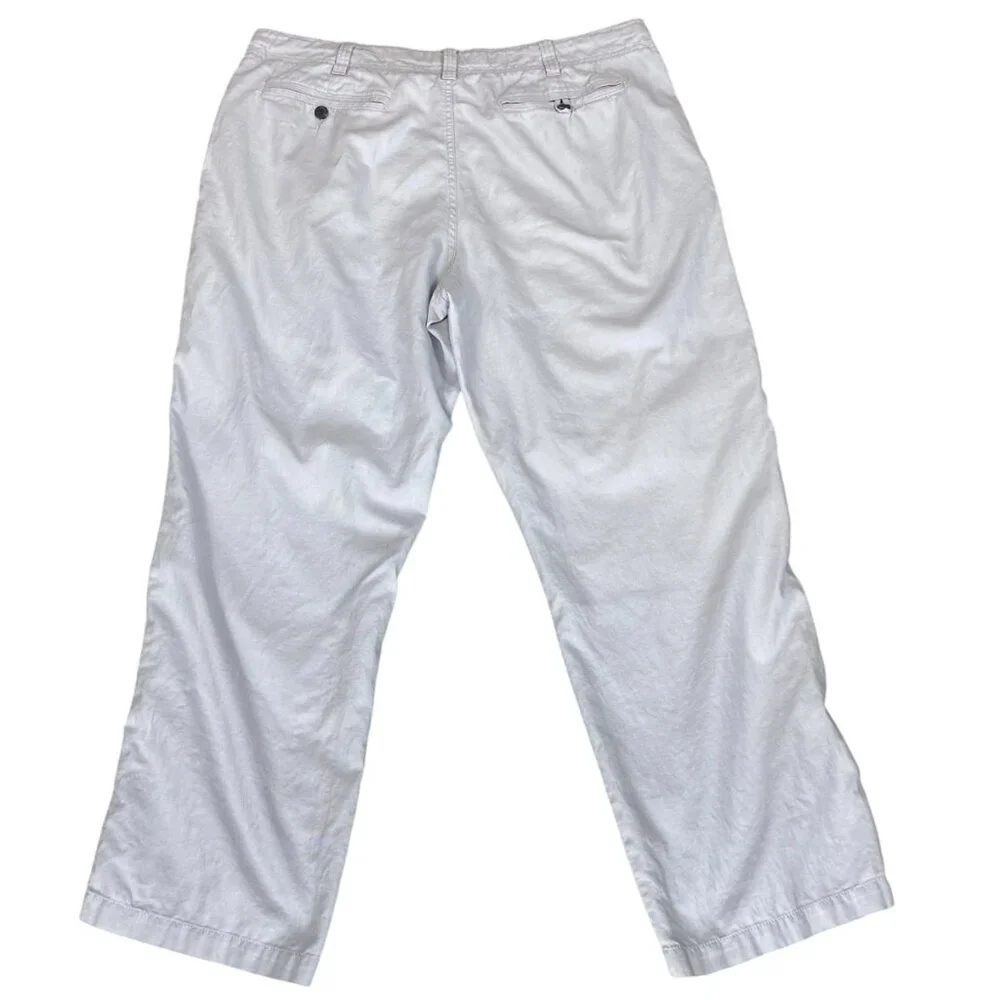 Marc Anthony Mens Linen-Cotton Pants Sz 38x30